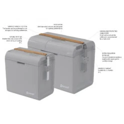 Outwell ECOlux 24 Light Grey 12V/230V - Coolbox -Outdoor Equipment outwell ecolux 24 light grey 12v 230v coolbox detail 4