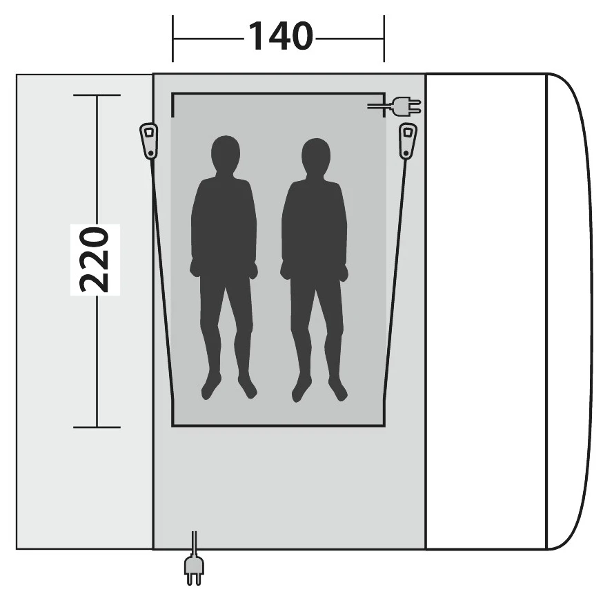 Outwell Inner Parkville 200SA/Maryville 260SA Flex - Body 2 Outwell Inner Parkville 200SA/Maryville 260SA Flex - Body - Image 2