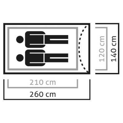 SALEWA Litetrek II Tent - 2-person Tent 2 SALEWA Litetrek II Tent - 2-person Tent - Image 2