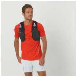 Salomon Sense Pro 2 With Flasks - Trail Running Backpack -Outdoor Equipment salomon sense pro 2 with flasks trail running backpack detail 3