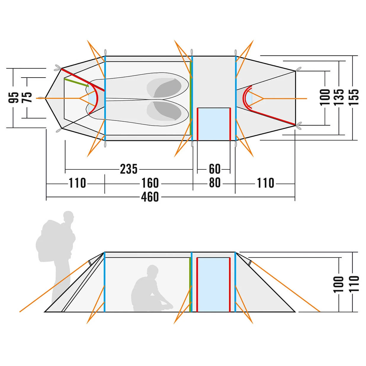Tatonka Alaska 2.235 PU - 2-person Tent 12 Tatonka Alaska 2.235 PU - 2-person Tent - Image 12
