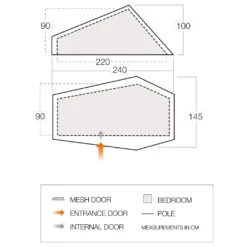 Vango F10 Hydrogen Air - 1-person Tent -Outdoor Equipment vango f10 hydrogen air 1 person tent detail 3