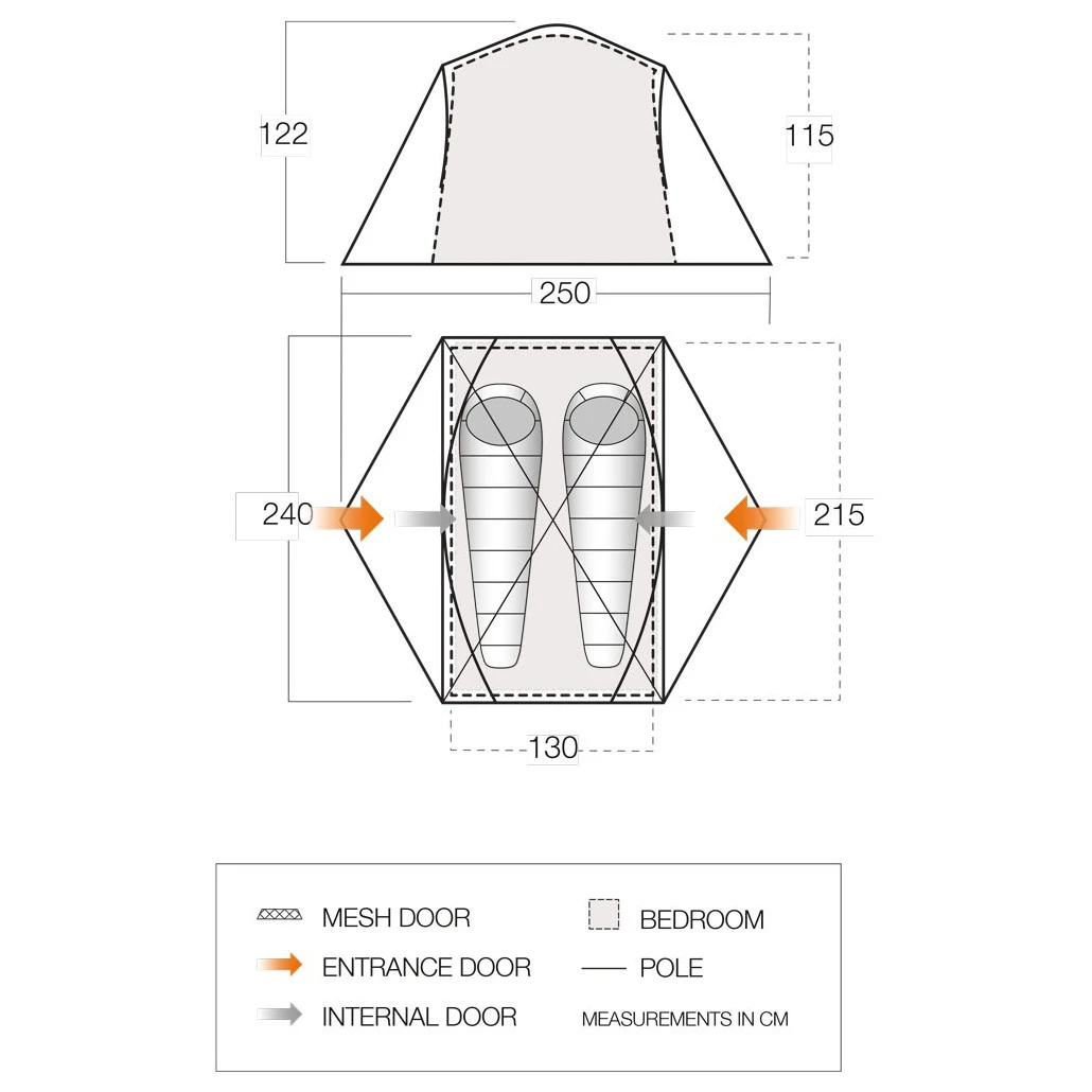 Vango Tryfan 200 - 2-person Tent 4 Vango Tryfan 200 - 2-person Tent - Image 4